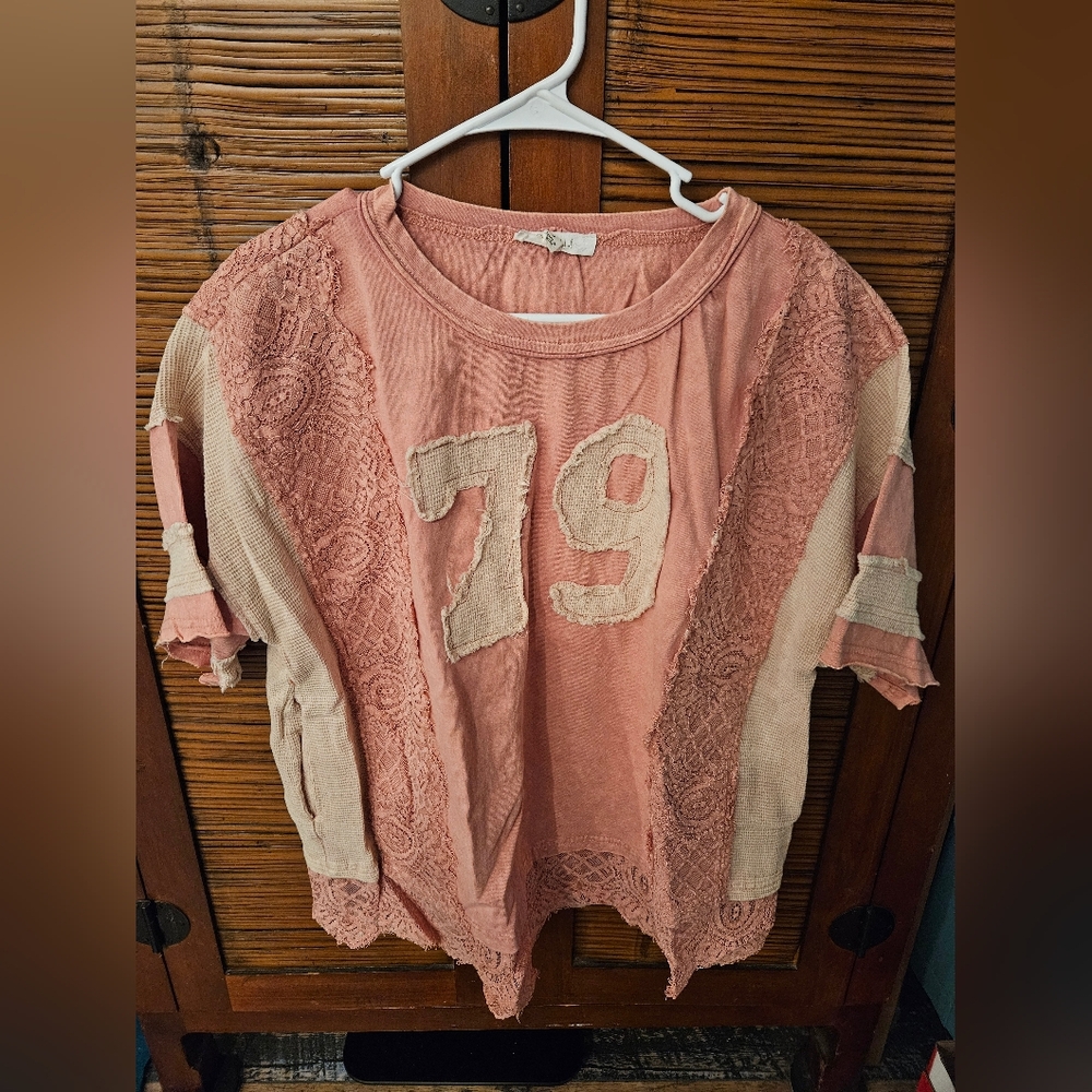 Oli & Hali Lace Patchwork Top